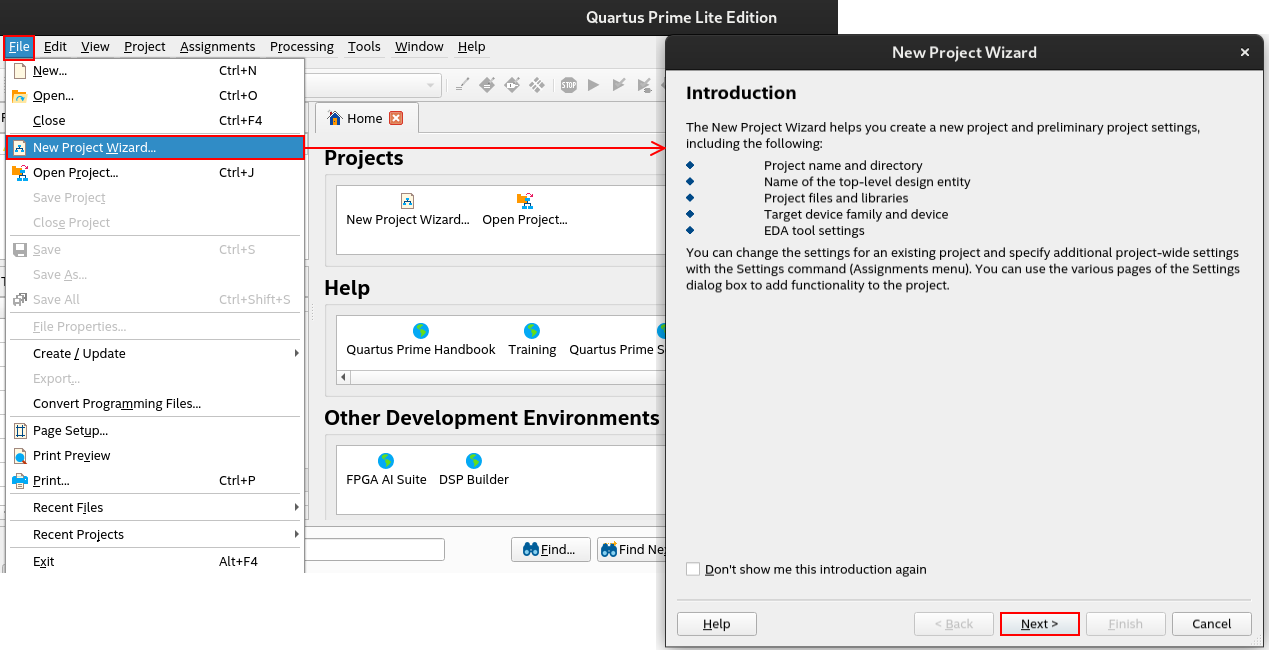 Quartus_NewProjectWizard